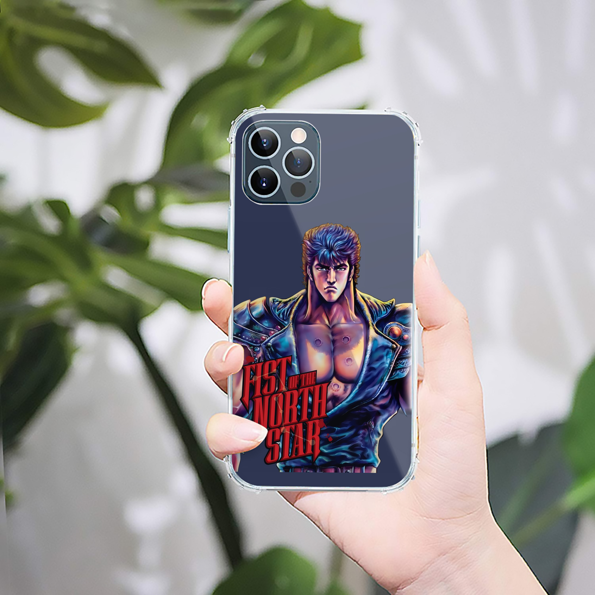 （画像用） 北斗の拳 Fist of the North Star 【iPhone 12シリーズ対応】透明スマホケース（クリアソフトケース）